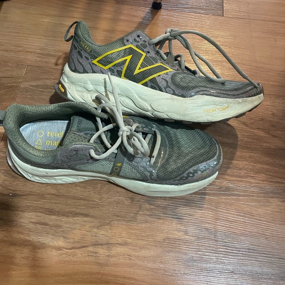 New Balance Green and Yellow Sneakers